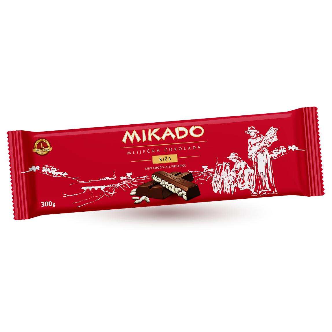 Mikado čokolada s rižom